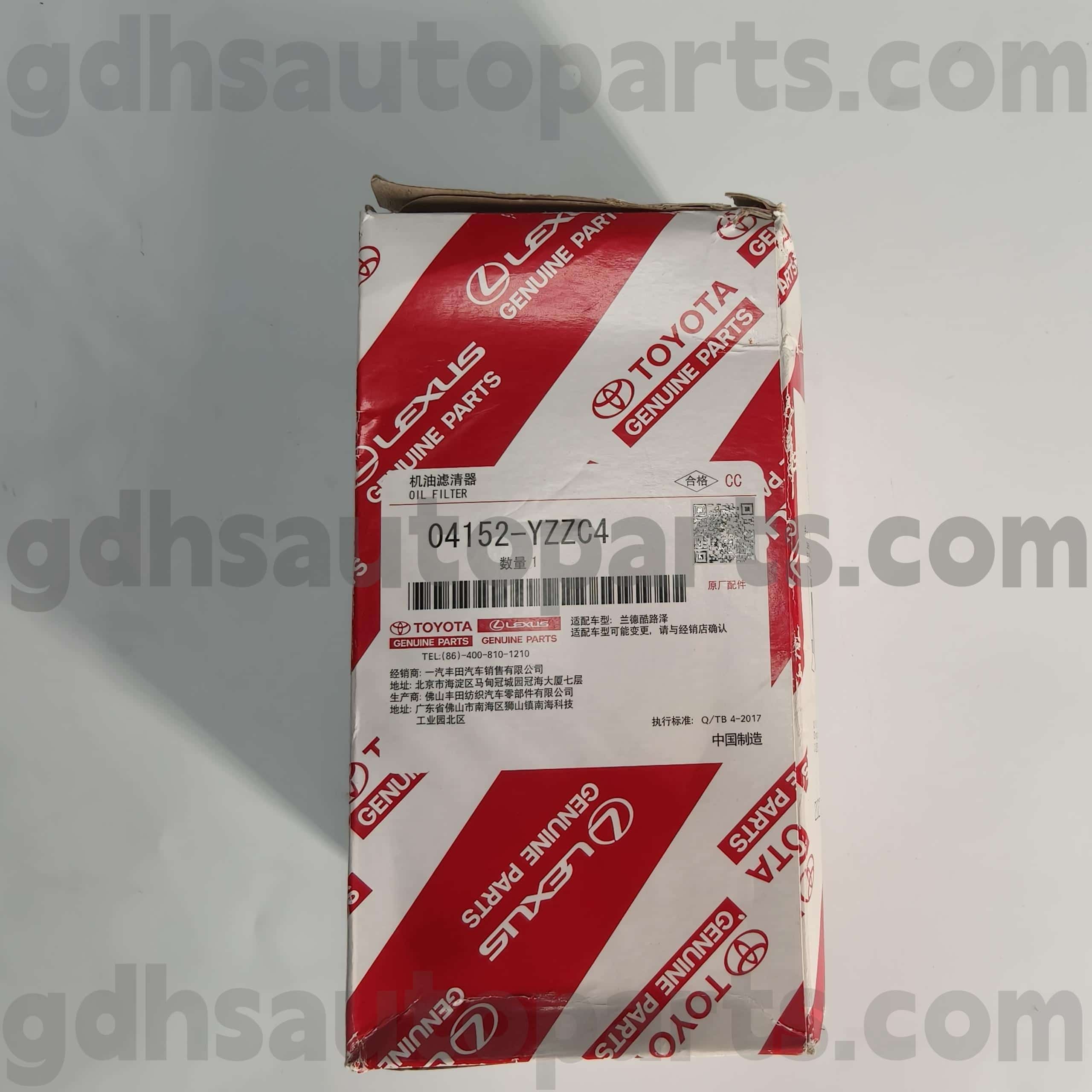 04152-YZZC4 Toyota Genuine Parts Oil filter for Toyota