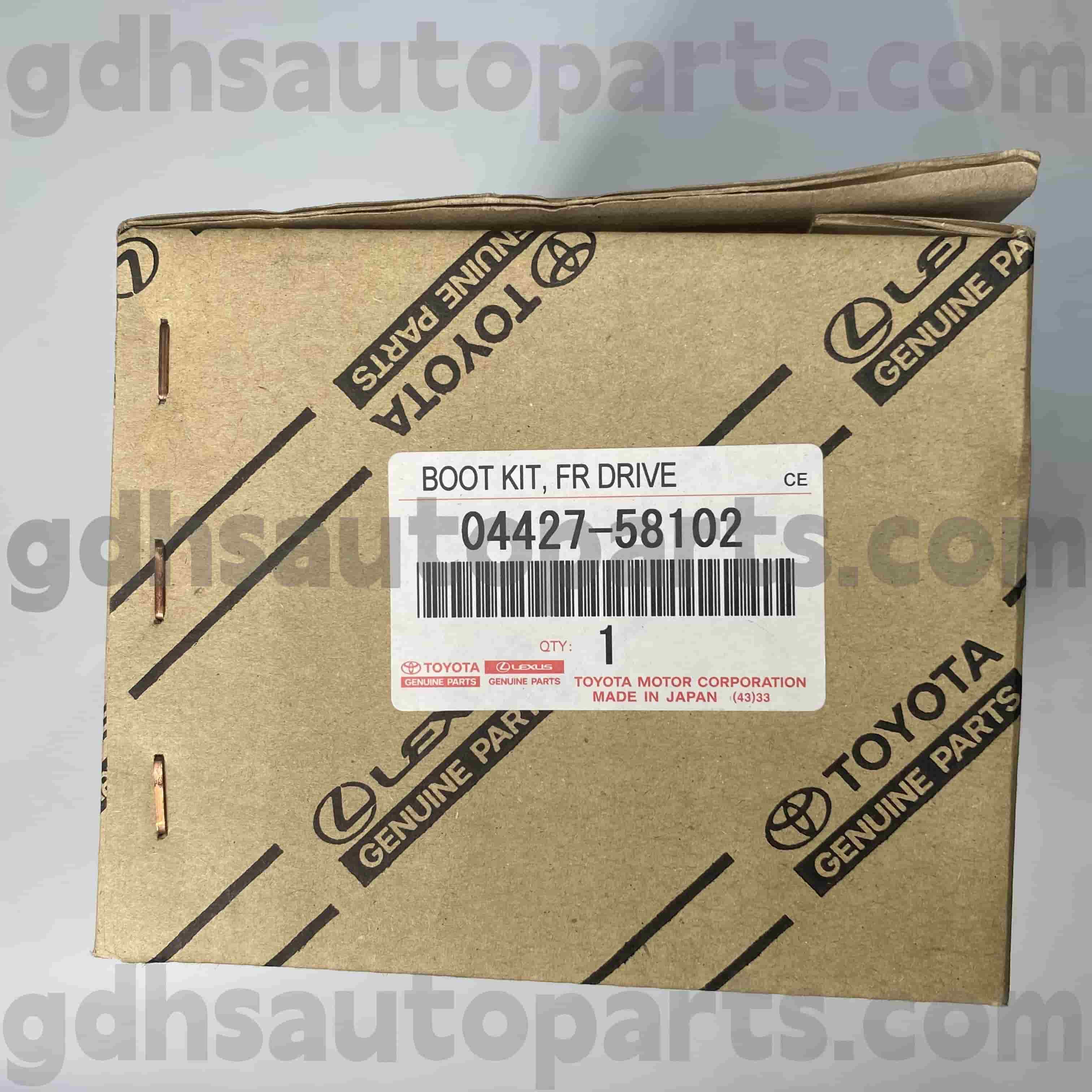 04427-58102 Toyota Genuine Parts Front passenger-side CV boot for ALPHARD Chassis NO. AYH30