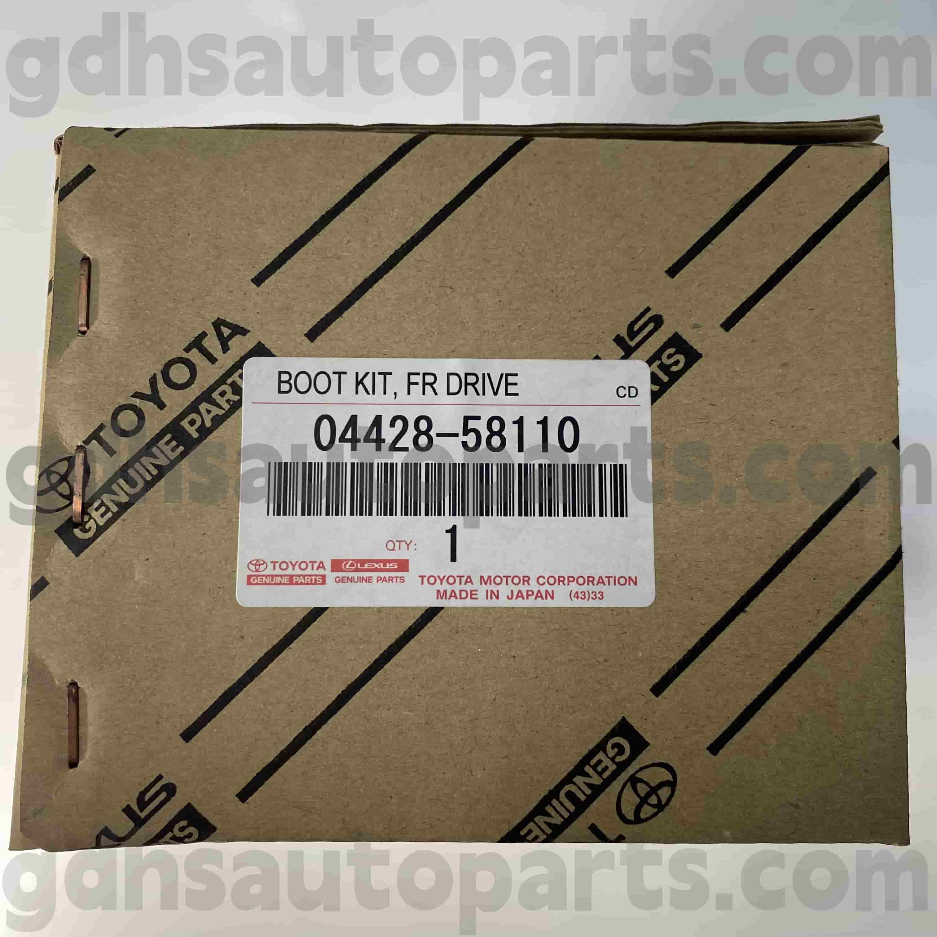 04428-58110 Toyota Genuine Parts Front driver-side CV boot for ALPHARD, LEXUS LM351 Chassis NO. GGH30