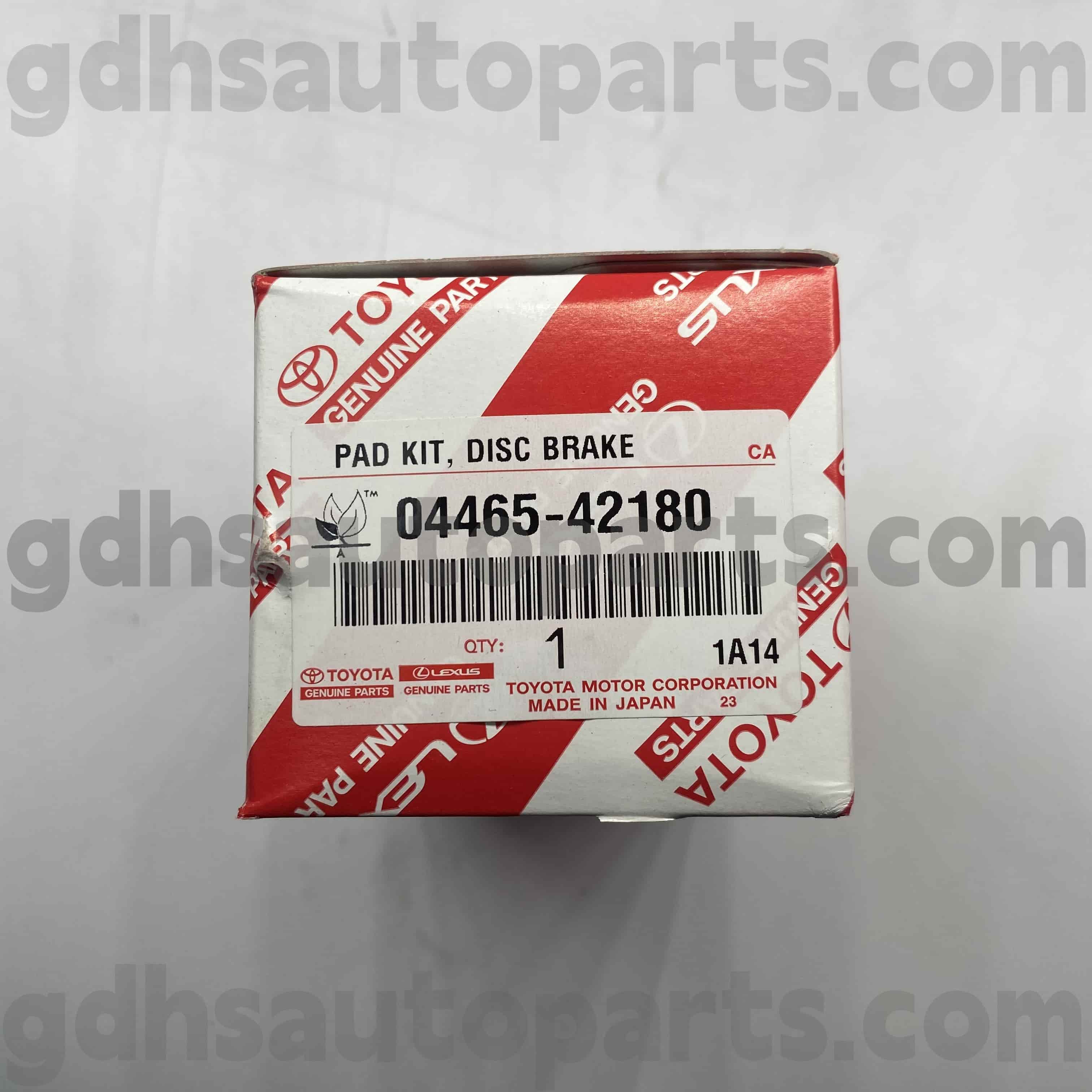04465-42180 Toyota Genuine Parts Front Brake Pads for HARRIER/HYBRID, MIRAI Chassis NO. ACA3# ZGR2# AS