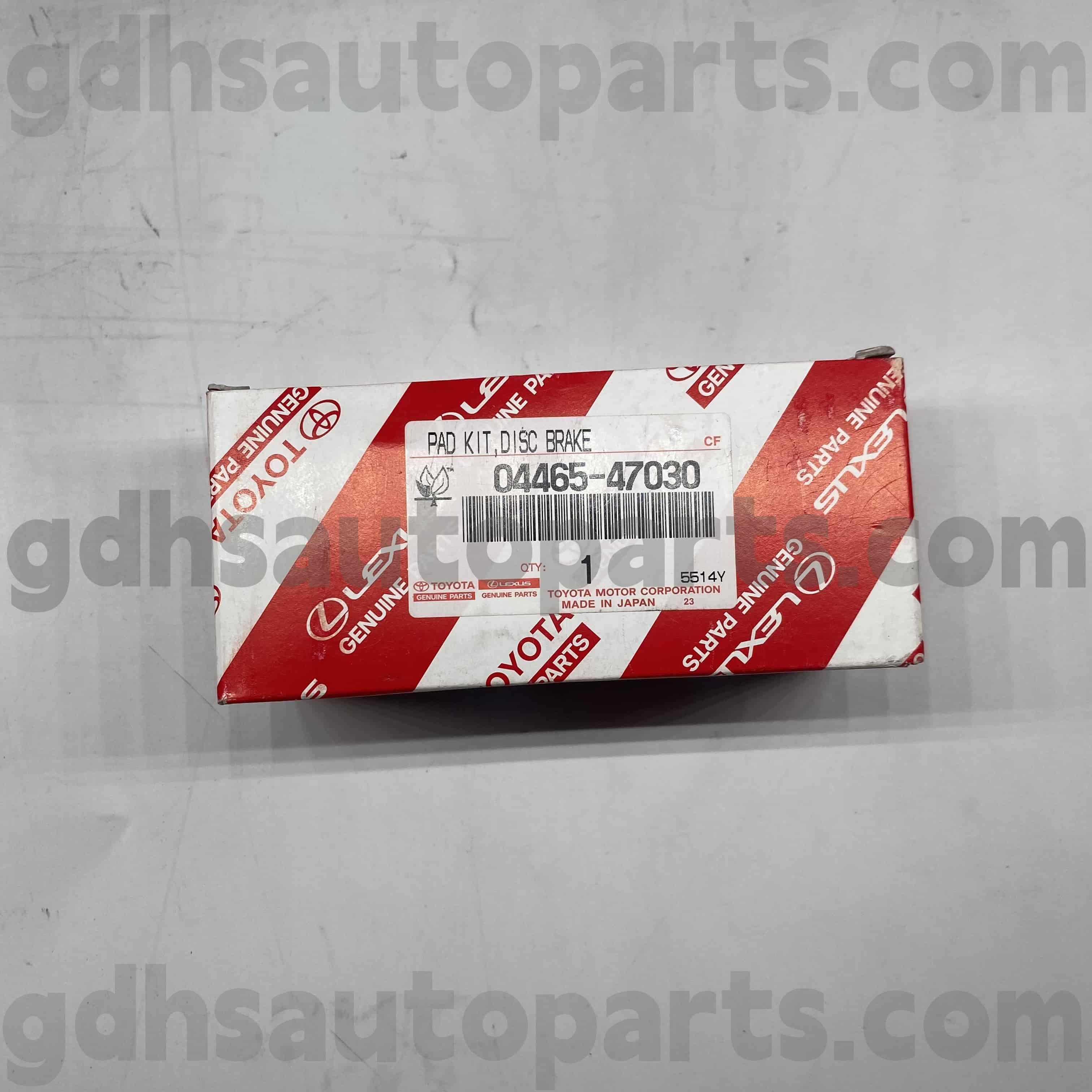 04465-47030 Toyota Genuine Parts Front Brake Pads for PRIUS, CELICA Chassis NO. ZZT230