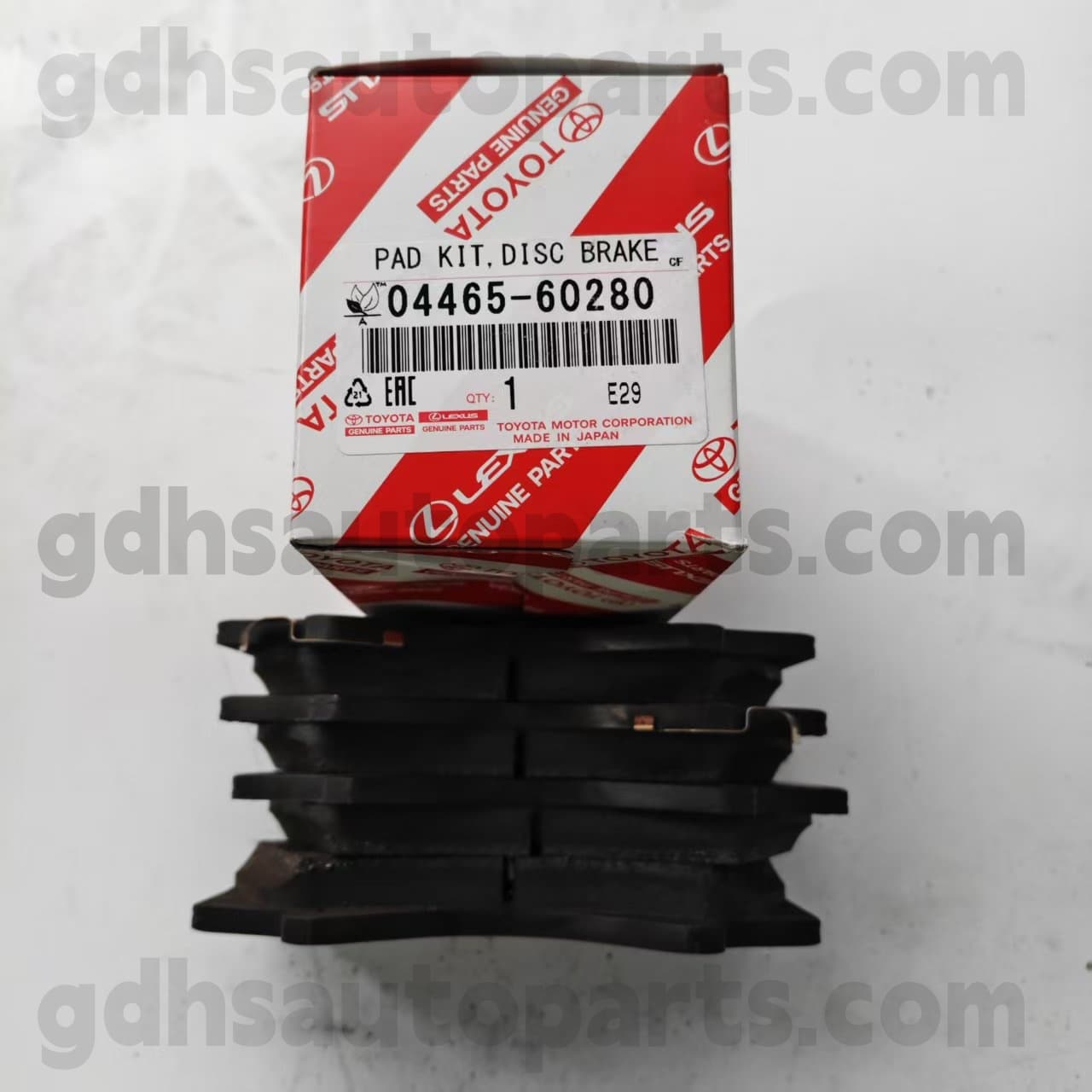 04465-60280 Toyota Genuine Parts Front Brake Pad for LAND CRUISER、LX450D/460/570 Chassis NO. UZJ200