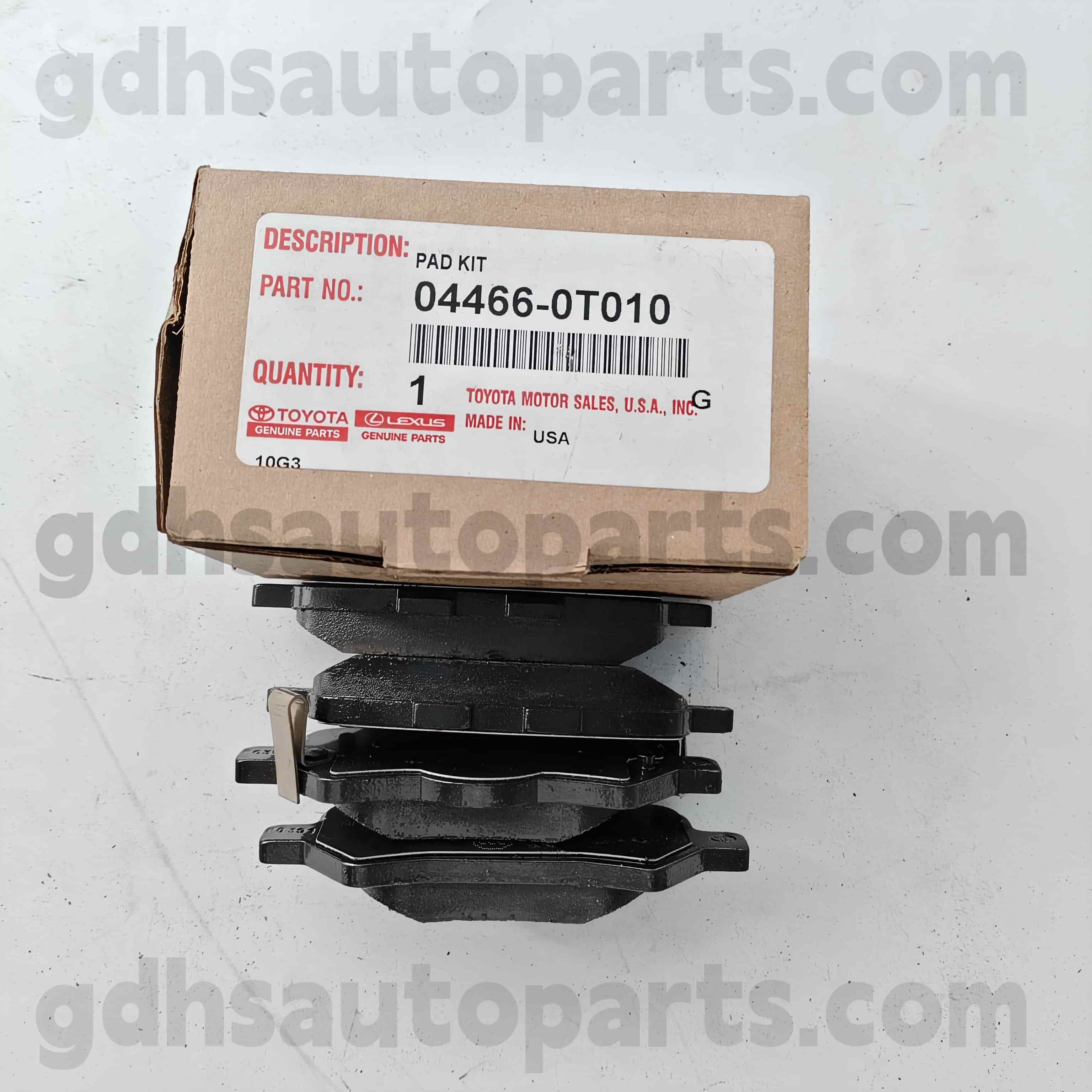 04466-0T010 Toyota Genuine Parts Rear Brake Pad for VENZA Chassis NO. AGV1#