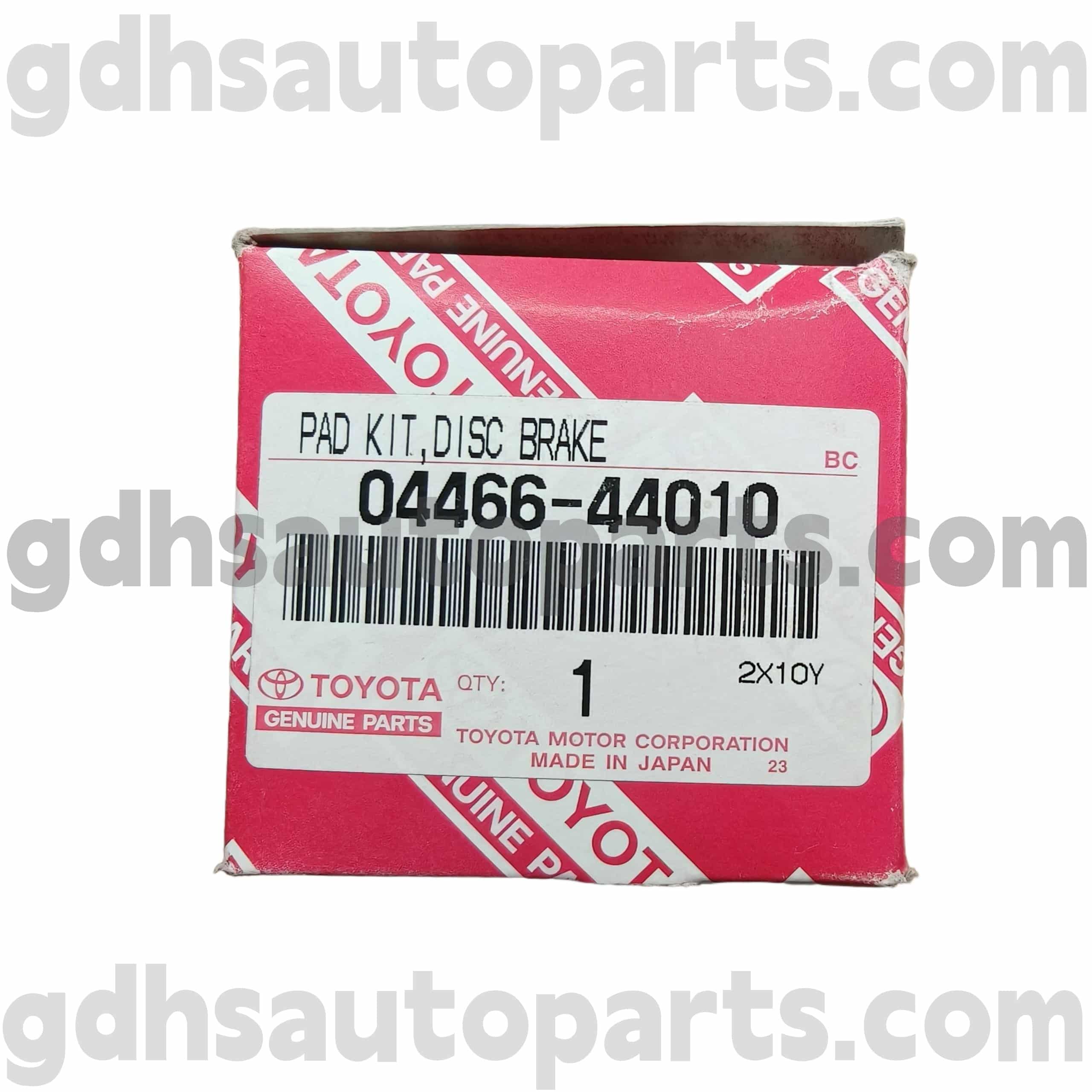 04466-44010 Toyota Genuine Parts Rear Brake Pads for ISIS, PICNIC/AVENSIS VERSO, NOAH Chassis NO. ACR30