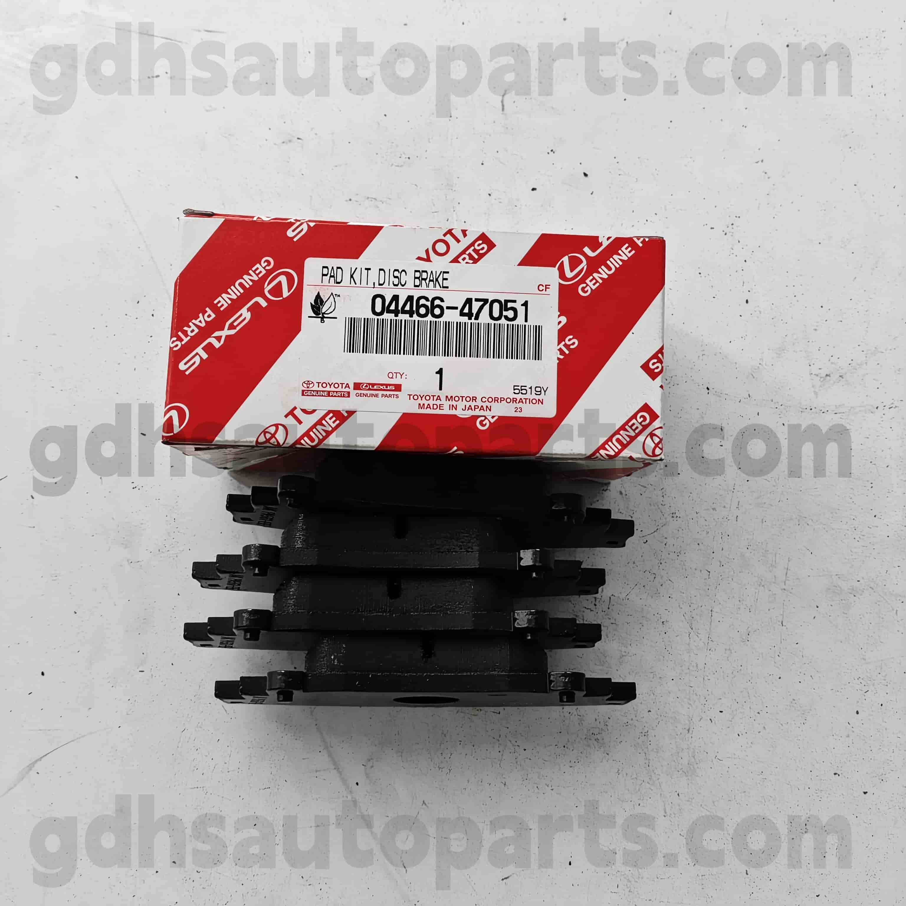 04466-60140 Toyota Genuine Parts Rear Brake Pads for LAND CRUISER PRADO、 FORTUNER、 HILUX Chassis NO. GRJ150