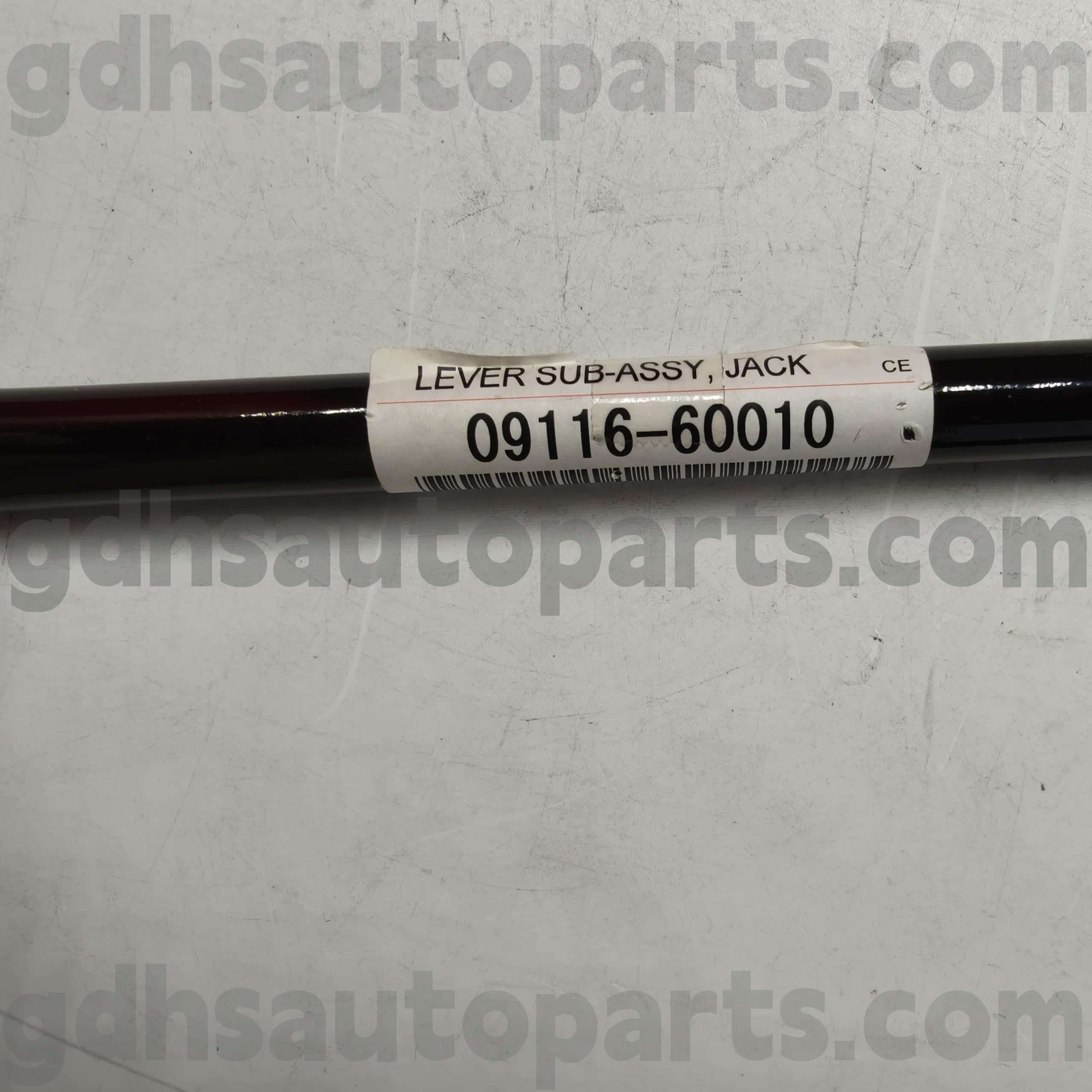 09116-60010 Toyota Genuine Parts Jack handle for MEGA CRUISER, PREVIA, GRANVIA Chassis NO. FZJ80