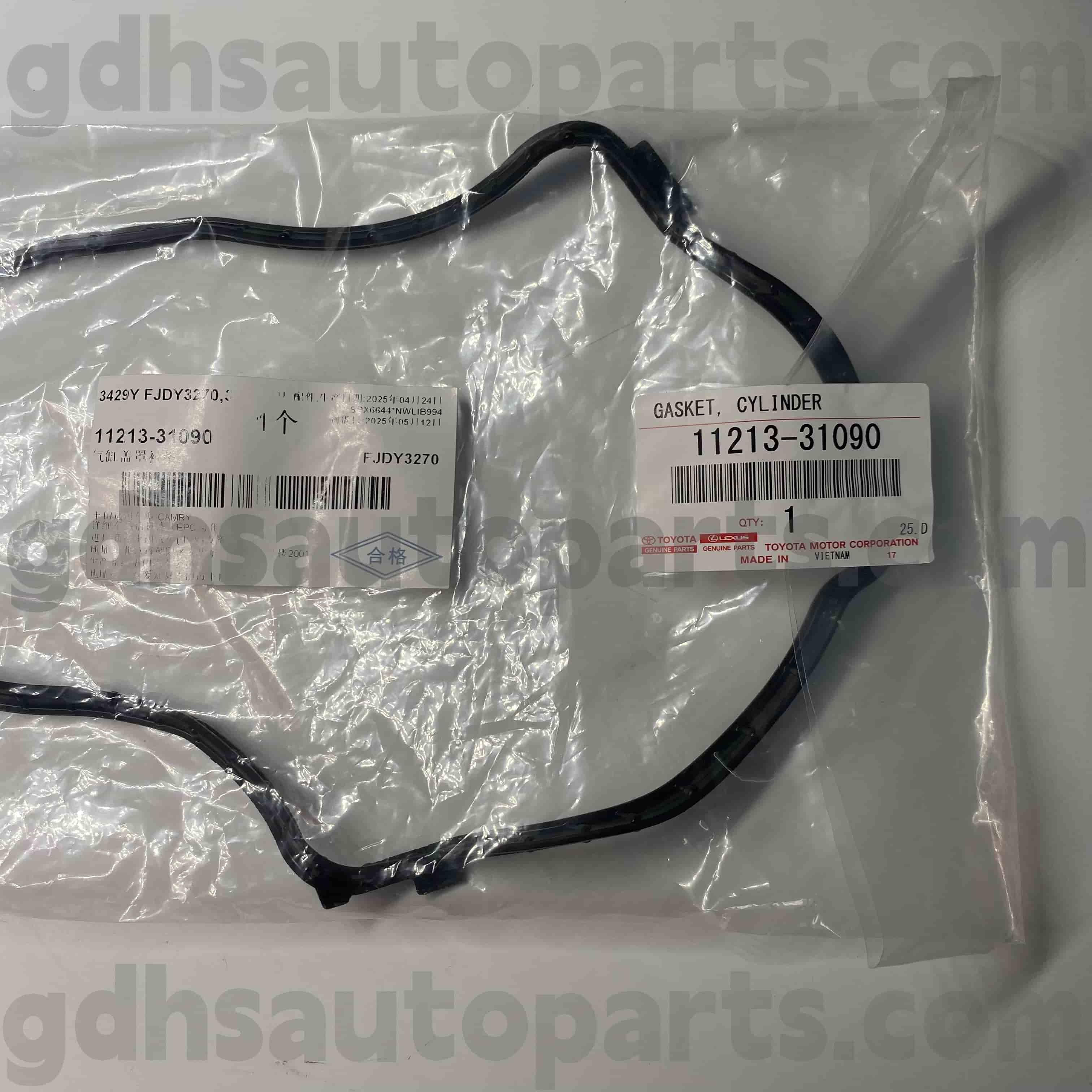 11213-31090 Toyota Genuine Parts Right Valve cover rubber ring for CENTURY，LEXUS LS500/500H Chassis NO.GGH30
