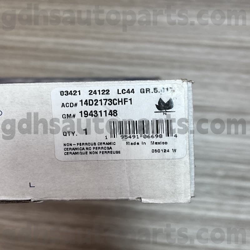 14D2173CHF1 ACDELCO brake pad for Escalade OE NO. 19431148