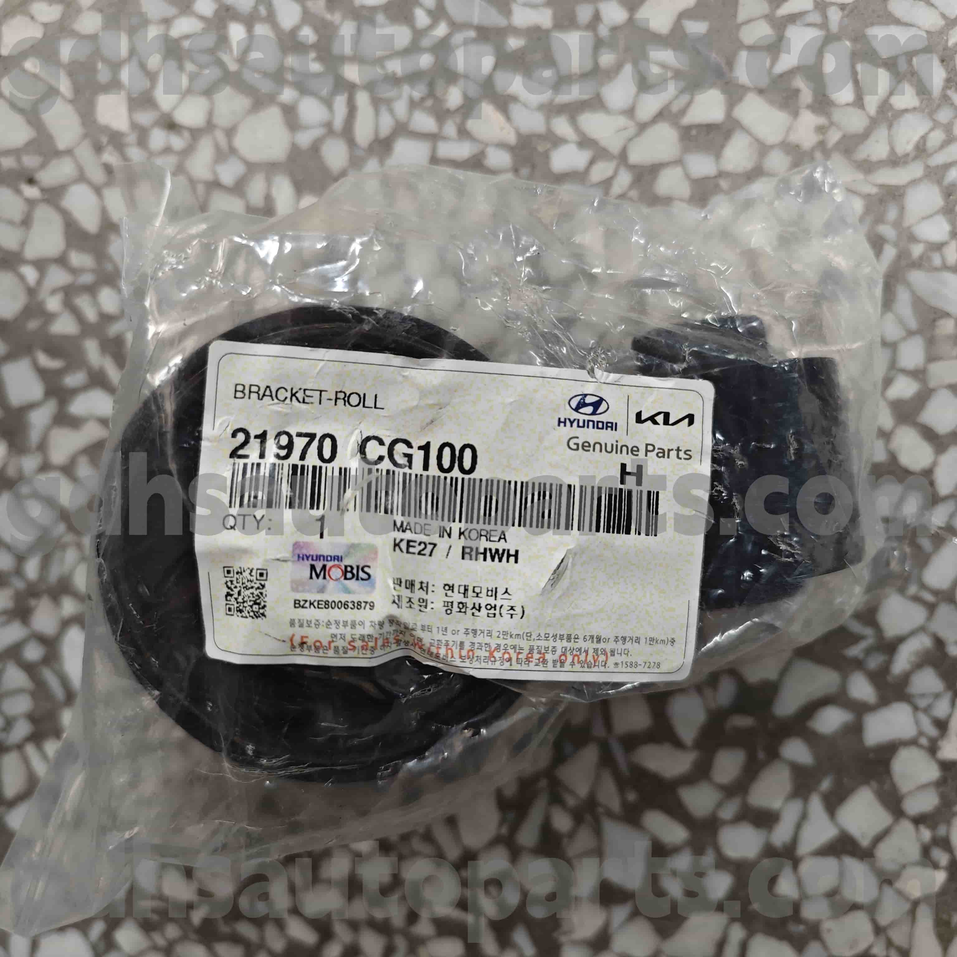 21970 CG100 Hyundai Genuine Parts Roller Bracket for RUSSIA，GENERAL，AUSTRALIA，EUROPE + RUSSIA，MIDDLE EAST