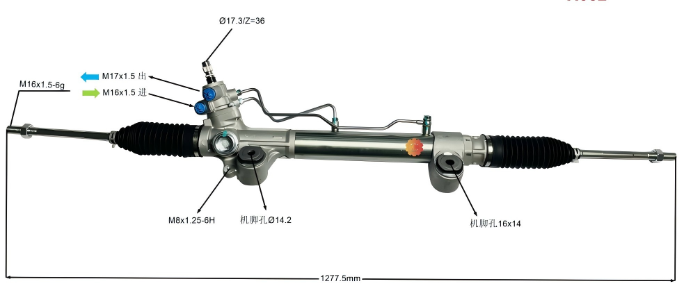 44200-0K721 Toyota Genuine Parts Steering Gear for HILUX REVO 4WD