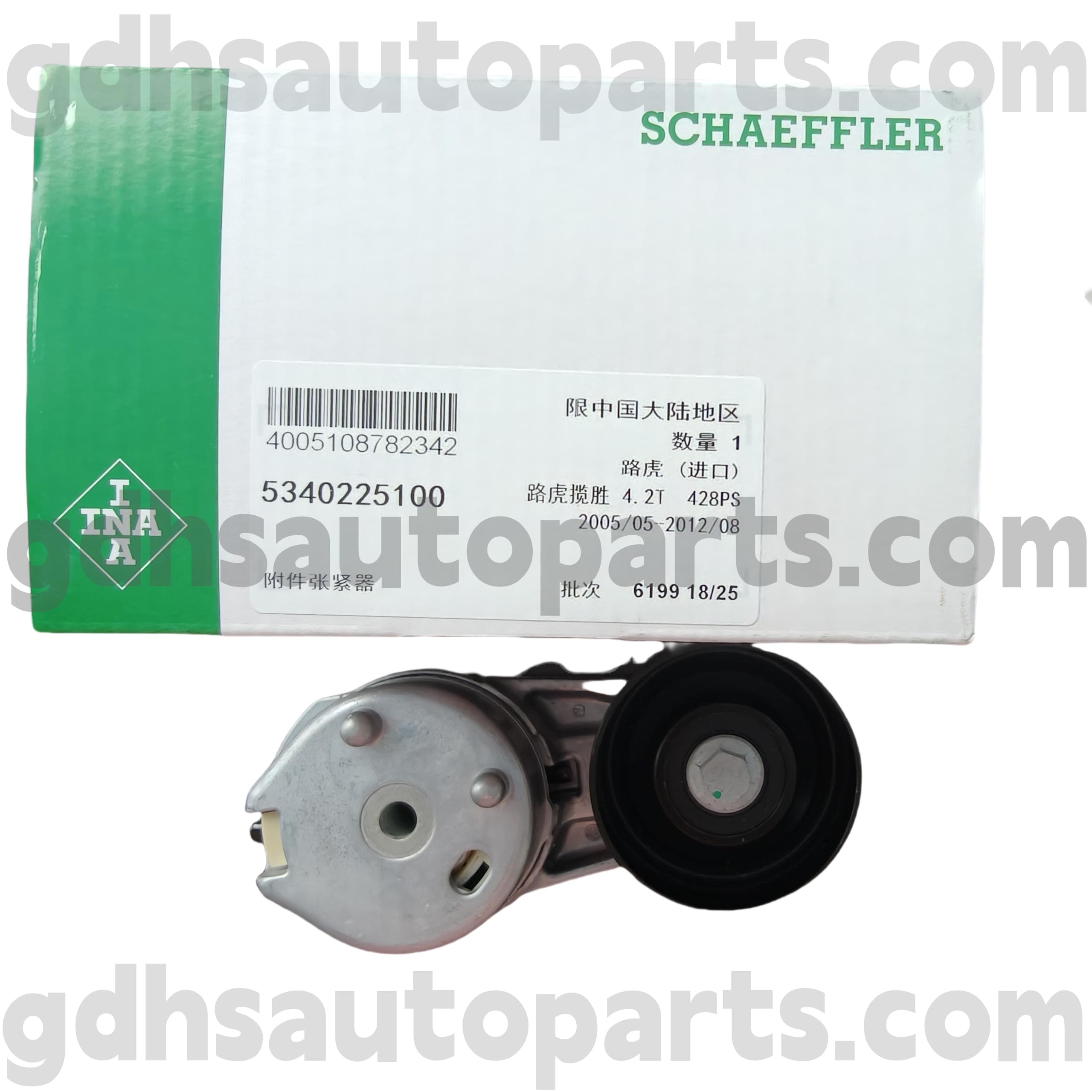 5340225100 Schaeffler INA Drive Belt Tensioner for RANGE ROVER SPORT, RANGE ROVER OE NO. PQG500030