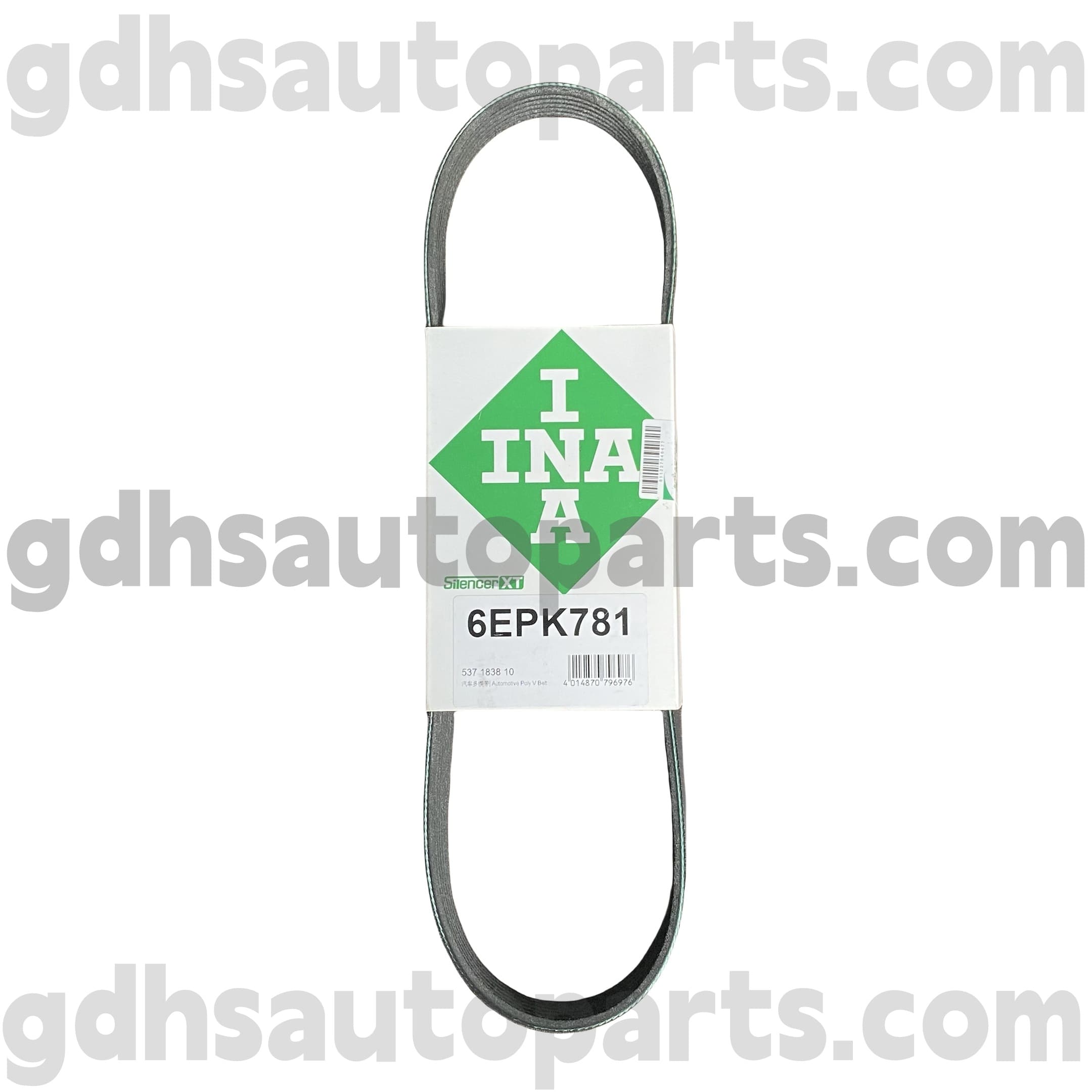 5371838100 Schaeffler INA Drive Belt for RANGE ROVER, RANGE ROVER SPORT, LAND ROVER DISCOVERY 4, NEW DEFENDER OE NO.LR123070