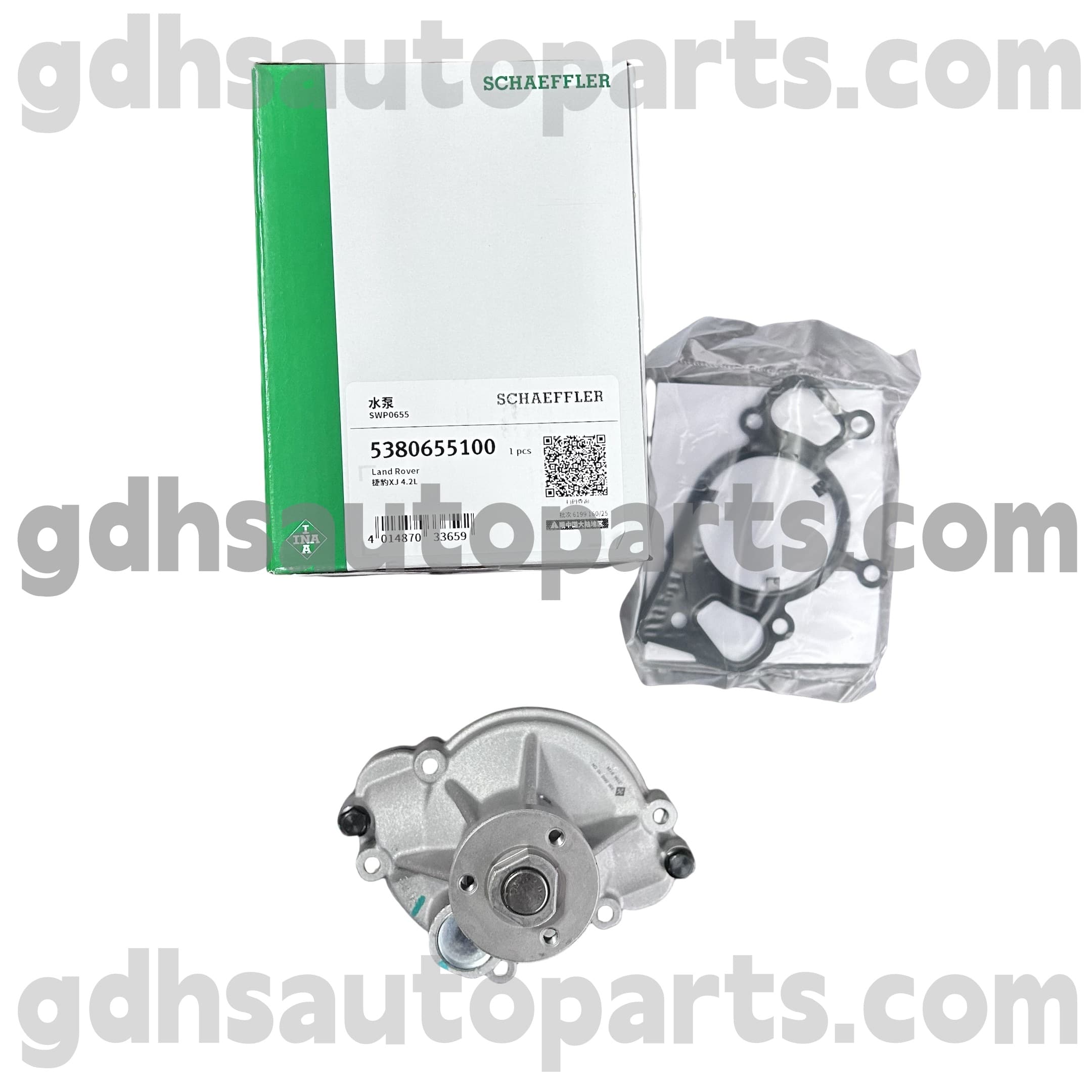 5380655100 Schaeffler INA Water Pump for Range Rover Sport, Range Rover OE NO. 4575902