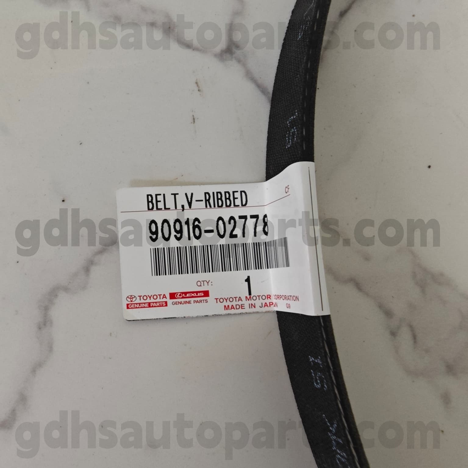 90916-02778 Toyota Genuine Parts Engine Belt for RAV4、CAMRY/HYBRID Chassis NO. A25AFKS..AXAA54..EUR