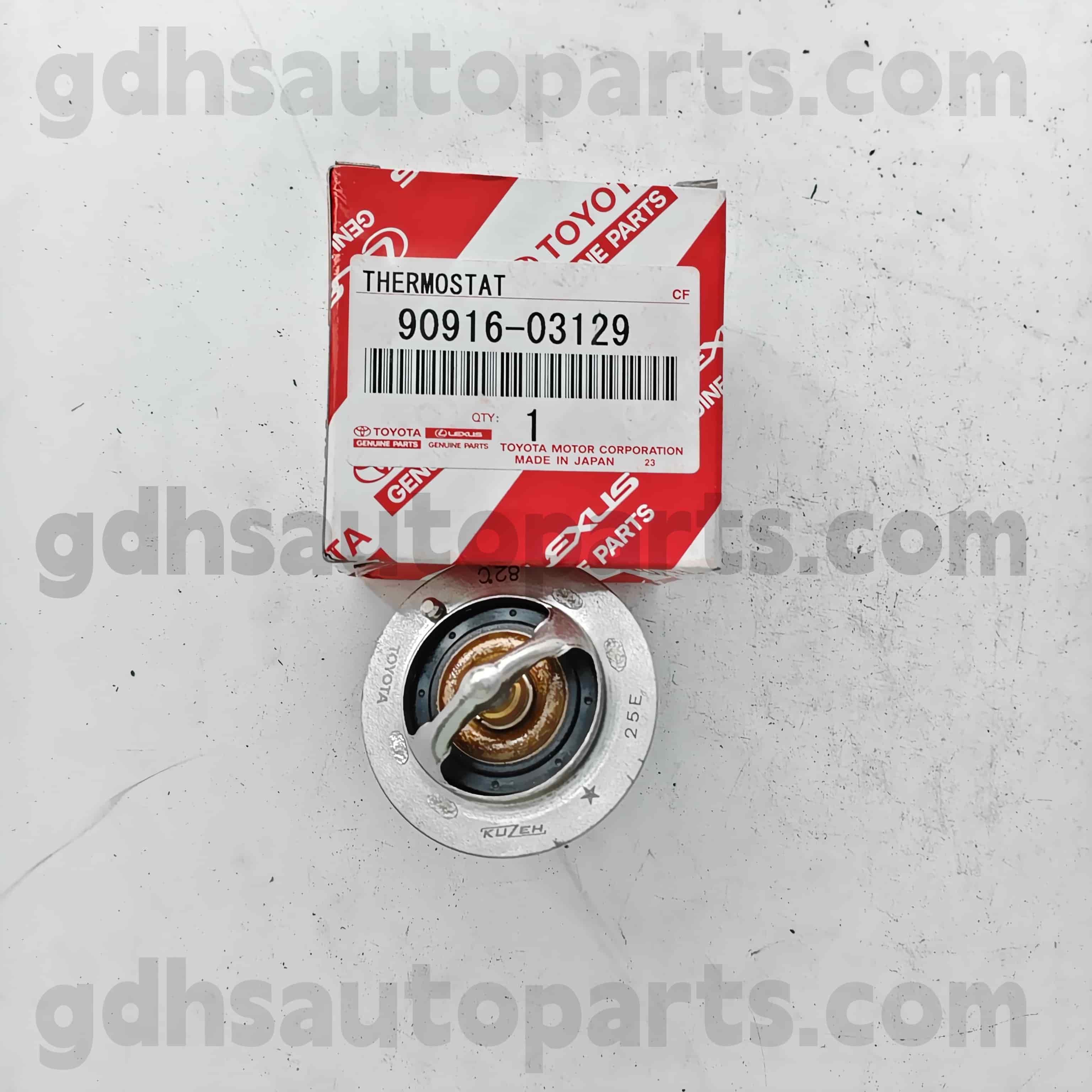90916-03129 Toyota Genuine Parts Thermostat for CAMRY、 LEXUS ES2##/350/300H、COROLLA SED、 HILUX、RAV4 Chassis NO. 2AZFE..ACU2#