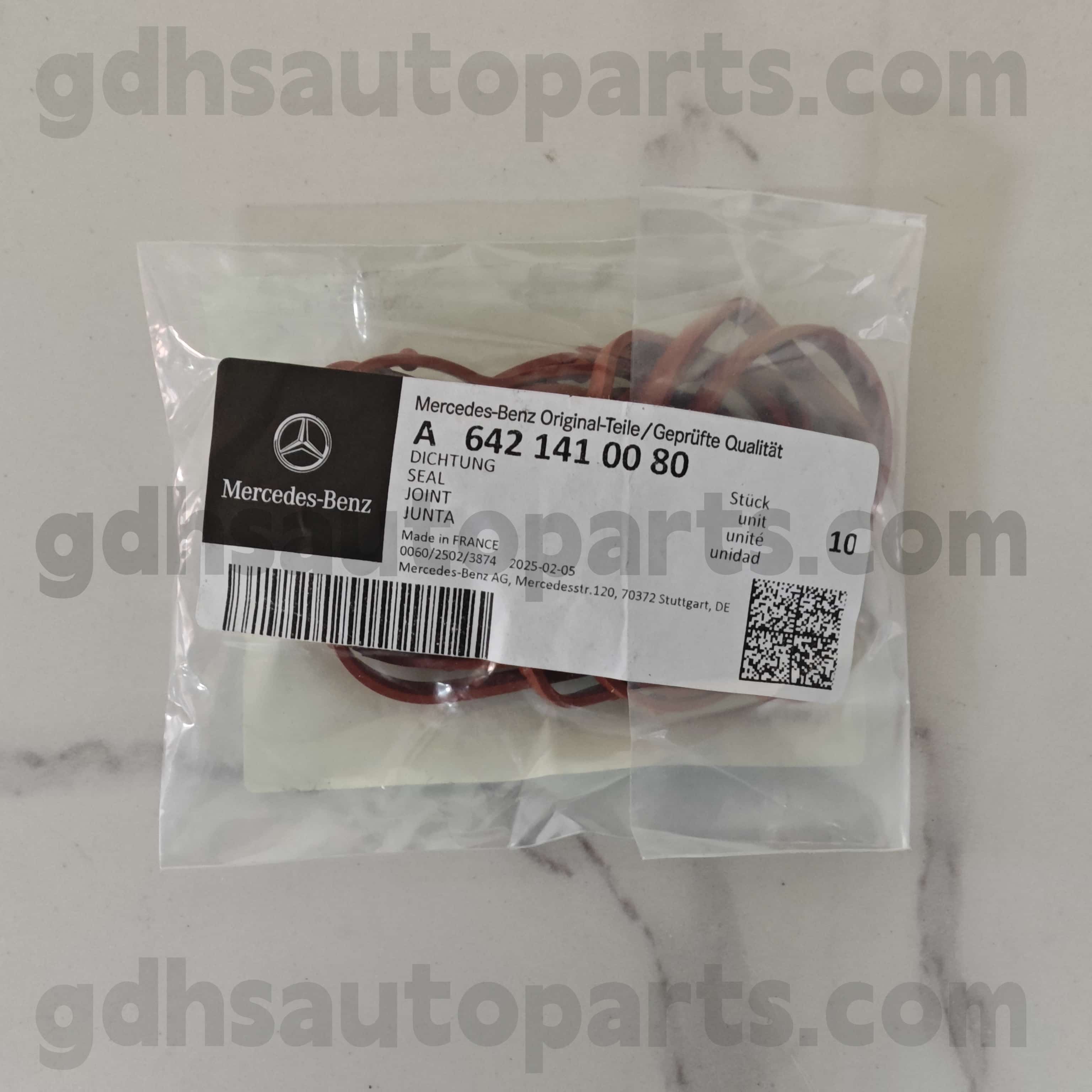 A 642 14100 80 Mercedes-Benz Genuine Parts O-Ring for 642855 OM642， 642890 OM642，642820 642，642868 OM642，642887 OM642