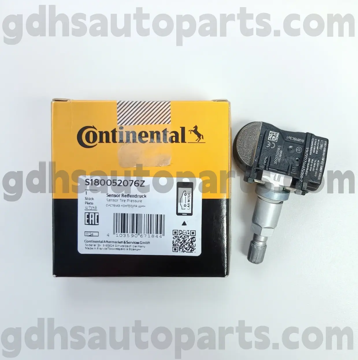 S180052076Z Continental Tire Pressure Monitoring Sensor for RANGE ROVER, RANGE ROVER SPORT, LAND ROVER DISCOVERY 4, RANGE ROVER VELAR OE NO. LR070840