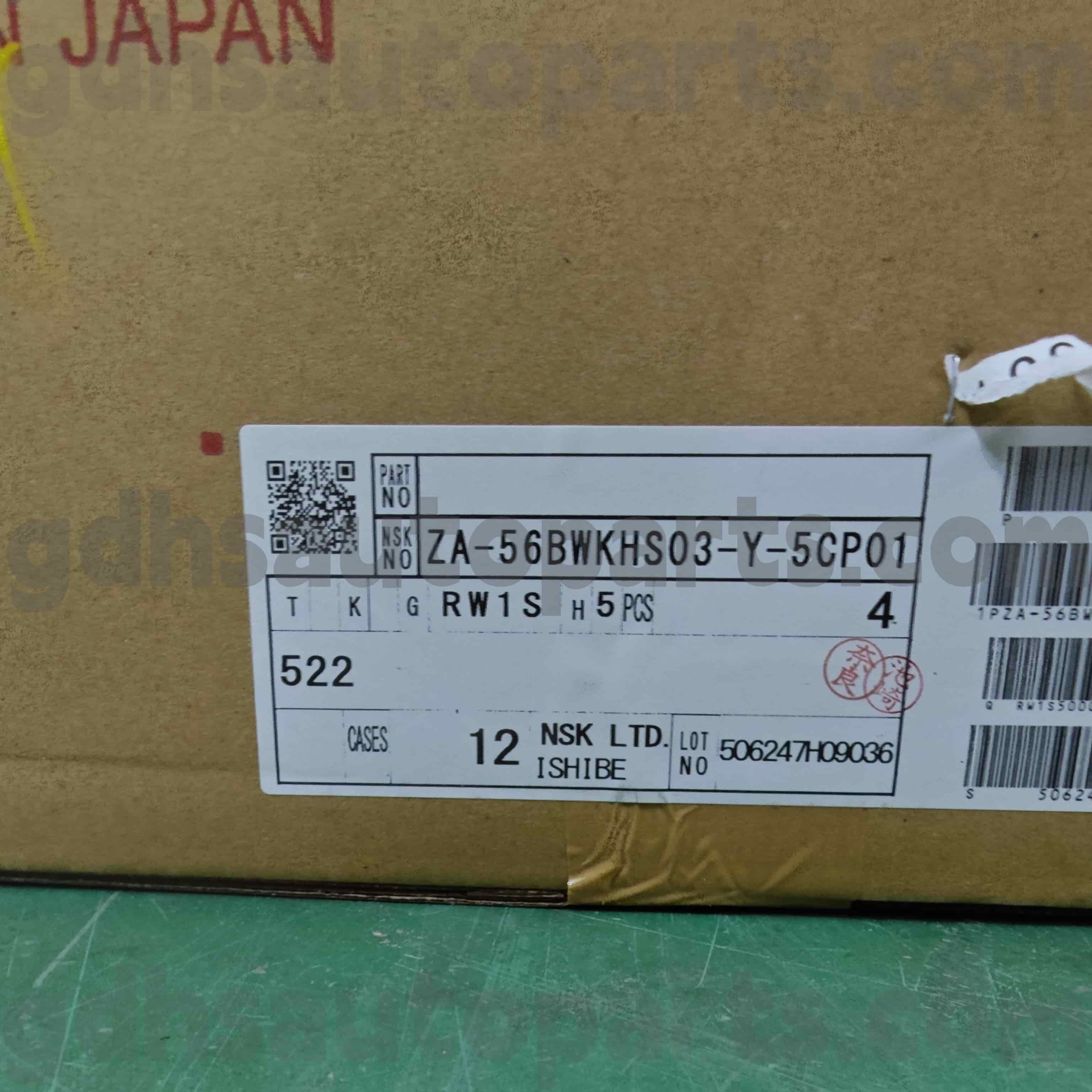 ZA-56BWKHS03-Y-5CP01 NSK Rear Wheel Hub Bearing for TOYOTA ALPHARD, PREVIA, ESTIMA OE NO. 42450-28030